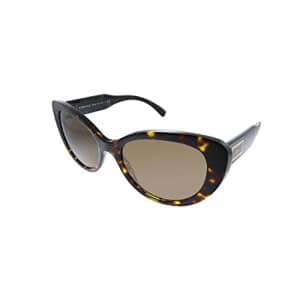 Versace VE 4378 108/73 Havana Plastic Cat-Eye Sunglasses Brown Gradient Lens for $98