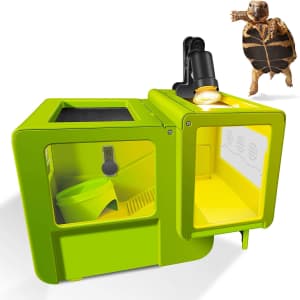 Neptonion Turtle Tank Reptile Terrarium w/ Heating Lamp for $43 Neptonion Turtle Tank Reptile Terrarium w/ Heating Lamp for $43
