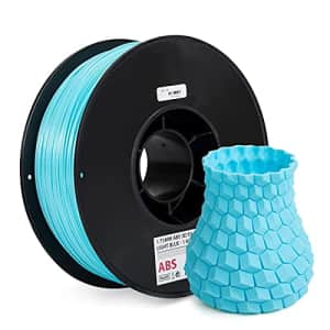 Inland 1.75mm Light Blue ABS 3D Printer Filament, Dimensional Accuracy +/- 0.03 mm - 1kg Spool (2.2 for $19