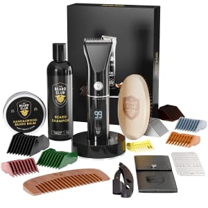 The Beard Club Trimmer and Beard Care Grooming Kit for $75
