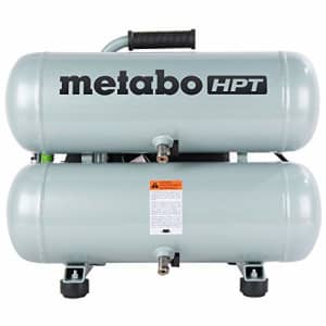 Metabo HPT Air Compressor, 4 Gallon, Electric, Twin Stack, Portable, Cast Iron, Oil Lubricated for $199