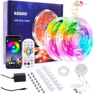 KeShu 50-Ft. RGB LED Strip Lights for $10 KeShu 50-Ft. RGB LED Strip Lights for $10