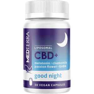 Medterra CBD+ Melatonin Liposomal Good Night Sleep Capsules for $38 via Subscribe & Save