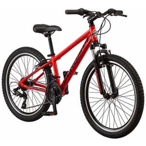 Schwinn High Timber AL Youth/Adult Mountain Bike, Aluminum Frame, 24-Inch Wheels, 21-Speed, Red for $295 Schwinn High Timber AL Youth/Adult Mountain Bike, Aluminum Frame, 24-Inch Wheels, 21-Speed, Red for $295