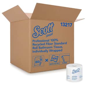 Scott Essential Professional Bulk Toilet Paper 80-Pack for $50 Scott Essential Professional Bulk Toilet Paper 80-Pack for $50