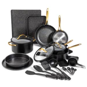 Thyme & Table Non-Stick Cookware & Bakeware 28-Piece Set for $79 Thyme & Table Non-Stick Cookware & Bakeware 28-Piece Set for $79