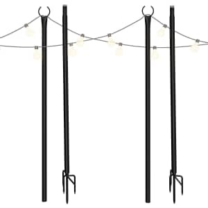 Holiday Styling Outdoor Light Pole 2-Pack for $130