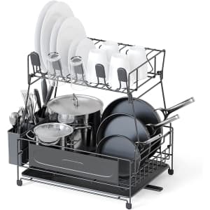 2 in 1 Kitchen Dish Drying Rack for $39