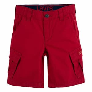 Levi's Boys' Cargo Shorts, Chili Pepper Red, 5 for $15