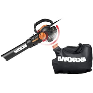 Worx TriVac Deluxe 2.0 12A 3-in-1 Electric Blower / Mulcher / Vacuum for $59