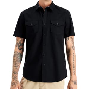 Sun + Stone Men's Austin Regular-Fit Western Shirt for $12 Sun + Stone Men's Austin Regular-Fit Western Shirt for $12