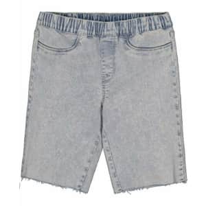 Calvin Klein Girls' Bermuda Denim Shorts, Super Soft Stretch Fabric, Functional Pockets, Zipper for $21