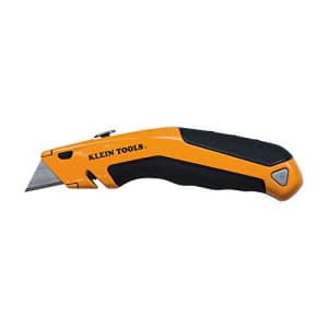 Klein Tools Heavy Duty Utility Knife, Retractable, Adjustable, with Wire Stripper, Klein-Kurve Handle Klein for $16