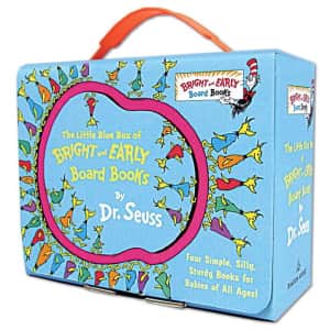 Dr. Seuss Little Blue Box of Bright and Early Board Books for $8 Dr. Seuss Little Blue Box of Bright and Early Board Books for $8
