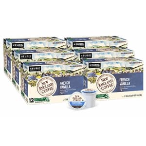 New England Coffee French Vanilla Medium Roast K-Cup Pods 12 ct. Box (Pack of 6) for $43