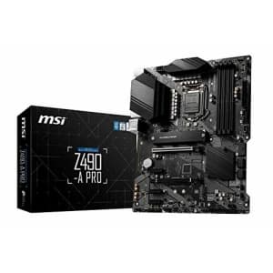 MSI Pro Intel Z490 LGA 1200 ATX DDR4-SDRAM Motherboard for $129