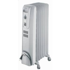 DeLonghi Oil-Filled Radiator Space Heater, Full Room Quiet 1500W, Adjustable Thermostat 3 Heat for $82
