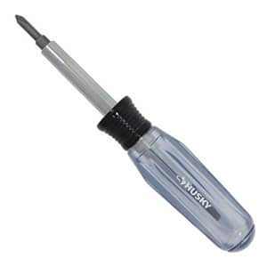 Husky 6 in 1 Reversible screwdriver Flat head and Phillips for $9