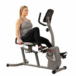 Sunny Health & Fitness Magnetic Recumbent Exercise Bike withEasy Adjustable Seat, Device Holder, for $202 Sunny Health & Fitness Magnetic Recumbent Exercise Bike withEasy Adjustable Seat, Device Holder, for $202