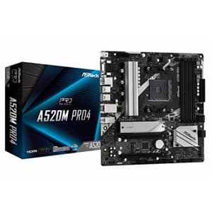 ASRock A520M Pro4 AMD Ryzen 3000/4000 Series (Soket AM4) Compatible with A520 Chipset, Micro ATX for $111 ASRock A520M Pro4 AMD Ryzen 3000/4000 Series (Soket AM4) Compatible with A520 Chipset, Micro ATX for $111
