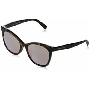 A|X Armani Exchange Women's AX4094SF Asian Fit Cat Eye Sunglasses, Havana/Grey Mirror Rose Gold, 54 for $71