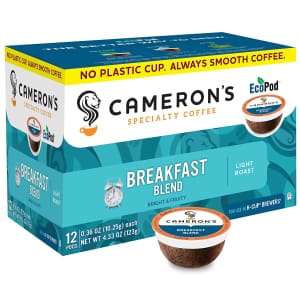 Cameron's Coffee Breakfast Blend Single Serve Coffee Pod Packs at Amazon: from $4 Cameron's Coffee Breakfast Blend Single Serve Coffee Pod Packs at Amazon: from $4