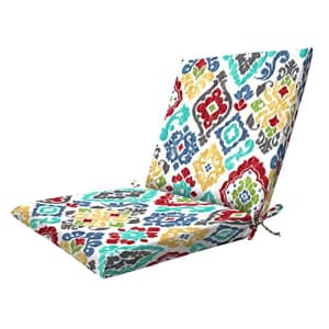Honey-Comb Honeycomb Indoor / Outdoor Casbah Multi Midback Dining Chair Cushion: Recycled Polyester Fill, for $50
