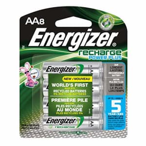 Energizer Recharge Power Plus AA8 2300 mAh, 8 Rechargable Batteries for $24 Energizer Recharge Power Plus AA8 2300 mAh, 8 Rechargable Batteries for $24