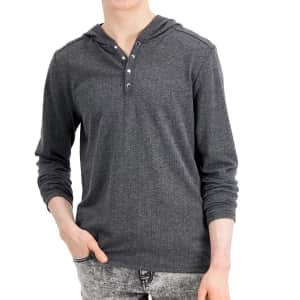 INC Men's Jacquard Ribbed Hoodie for $11 INC Men's Jacquard Ribbed Hoodie for $11