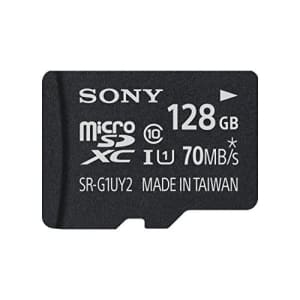 Sony 128GB Class 10 UHS-1 Micro SDXC up to 70MB/s Memory Card (SRG1UY2A/TQ) for $80 Sony 128GB Class 10 UHS-1 Micro SDXC up to 70MB/s Memory Card (SRG1UY2A/TQ) for $80