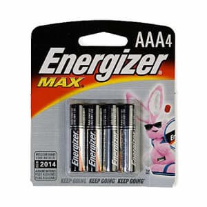 Energizer(R) MAX(R) AAA Alkaline Battery - 8 Packs of 4 Batteries for $5