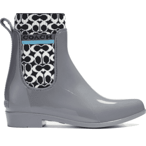Coach Women's Rivington Waterproof Chelsea Rain Boots for $57 Coach Women's Rivington Waterproof Chelsea Rain Boots for $57