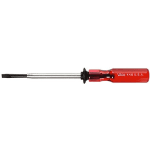 Klein Tools K46 5/16-Inch Slotted Screw-Holding Flat Head Screwdriver with 6-Inch Round Shank and for $15