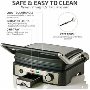 Ovente Electric Panini Press Grill Bread Toaster Nonstick Double Sided Flat Plates with 3 for $69 Ovente Electric Panini Press Grill Bread Toaster Nonstick Double Sided Flat Plates with 3 for $69