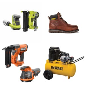 Nailers, Air Compressors, and Workwear at Home Depot: Up to $150 off Nailers, Air Compressors, and Workwear at Home Depot: Up to $150 off