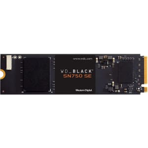 WD_Black SN750 SE 1TB Gen4 NVMe Internal Gaming SSD for $100