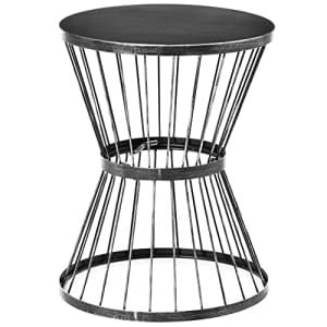 Outsunny 16" Steel Patio End Table, Side Table with Hourglass Design, Accent Table for Outdoor and for $95