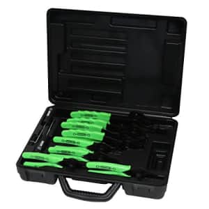 Grip 11 pc Snap Ring Pliers Set - Offset Pliers, Straight Pliers, Hook Tool, Pick Tool, Blow Mold for $90