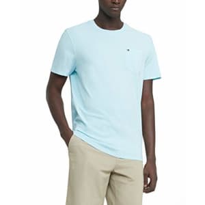 Tommy Hilfiger Men's Regular T Shirt with Pocket, Skyline Blue, SM for $23 Tommy Hilfiger Men's Regular T Shirt with Pocket, Skyline Blue, SM for $23
