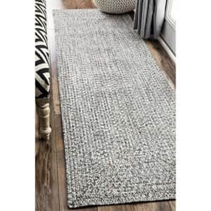 nuLOOM Lefebvre Braided Indoor/Outdoor Runner Rug, 2' 6" x 6', Light Grey for $48 nuLOOM Lefebvre Braided Indoor/Outdoor Runner Rug, 2' 6" x 6', Light Grey for $48