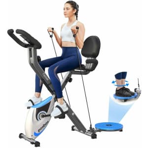 Pooboo Indoor Exercise Bike for $119