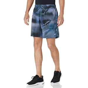 Reebok Men's Standard Austin Training Shorts, Black/Print, XX-Large for $30