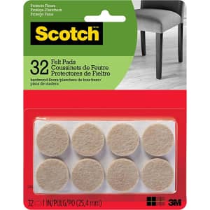 Scotch Felt Pads 32-Count Package for $3