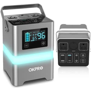 OKPro 62,500mA 110V Portable Power Station for $160 OKPro 62,500mA 110V Portable Power Station for $160