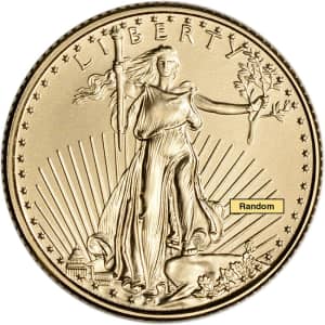 2021 1/10-oz. Gold American Eagle $5 Coin for $231 2021 1/10-oz. Gold American Eagle $5 Coin for $231