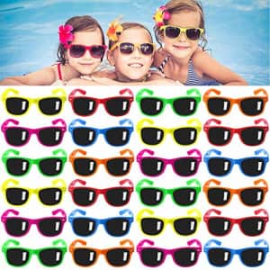 Ginmic Kids Sunglasses Party Favors, 24Pack Neon Sunglasses for Kids,Boys and Girls, Great Gift for for $17