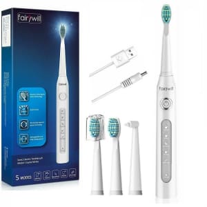 Fairywill Sonic Electric Toothbrush for $16