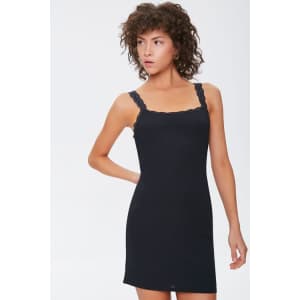 Forever 21 Women's Lace-Trim Mini Dress for $7 Forever 21 Women's Lace-Trim Mini Dress for $7