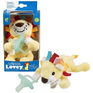 Dr. Brown's Lonny The Lion Lovey w/ Pacificer for $11