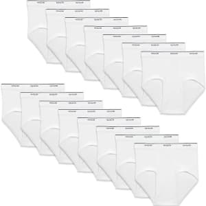 Fruit of the Loom Men's Tag-Free Cotton Briefs 15-Pack for $13 Fruit of the Loom Men's Tag-Free Cotton Briefs 15-Pack for $13
